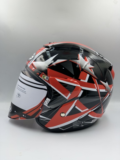 ARC Ritz Helmet Rexstar Black / White (SIRIM) 